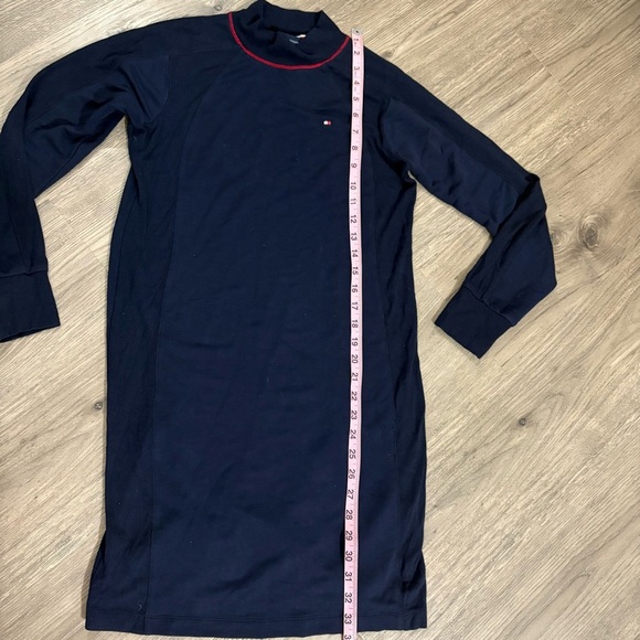 Tommy Hilfiger Women's Mock Turtle Neck Dress Dark Blue Navy Size XS Ultra Soft - Picture 6 of 9